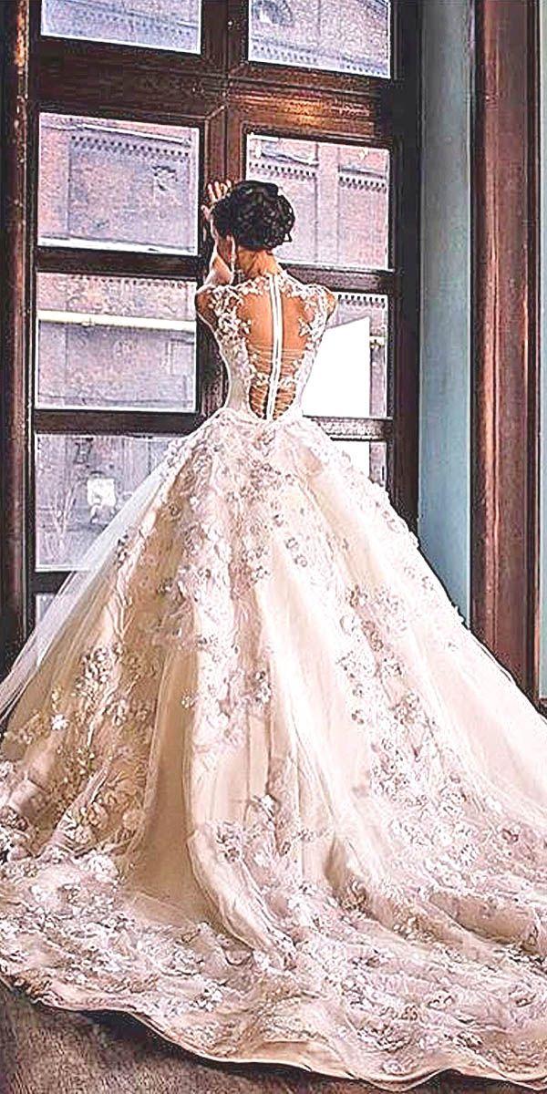 زفاف - Ball Gown Wedding Dresses Via Malyarovaolga Instagram