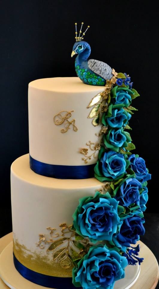 Mariage - Peacock As An Inspiration For Cake Decoration