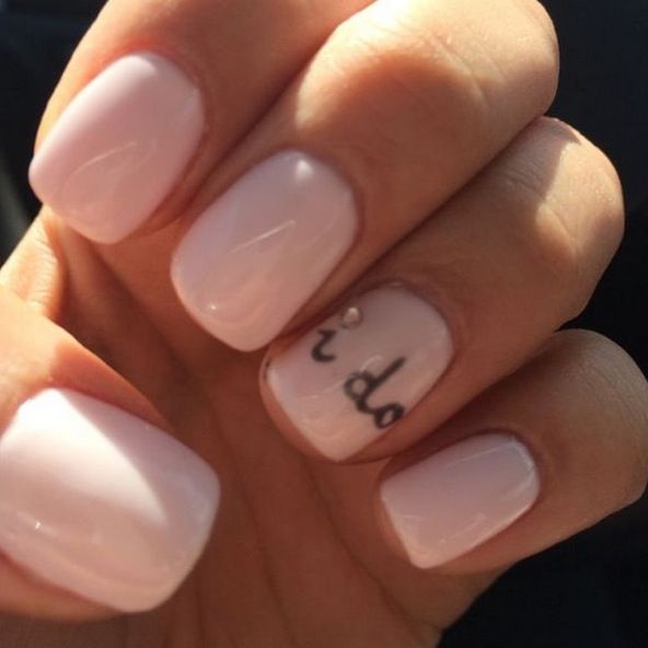 Hochzeit - 14 Wedding Manicure Accents You'll Want To Wear 'Till Death Do You Part