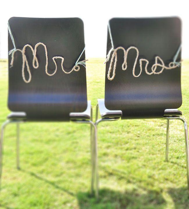 Hochzeit - DIY: Rope Words For Your Wedding Day