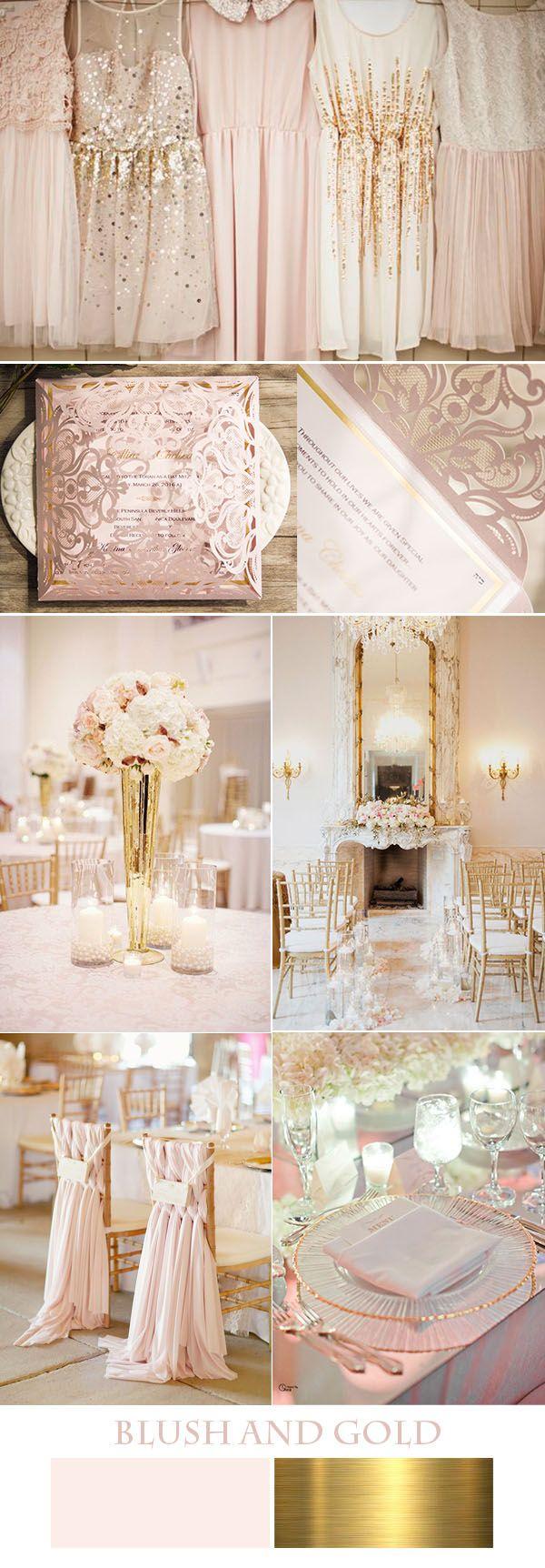 Свадьба - Beautiful Foil Invitations With Inspired Wedding Color Ideas