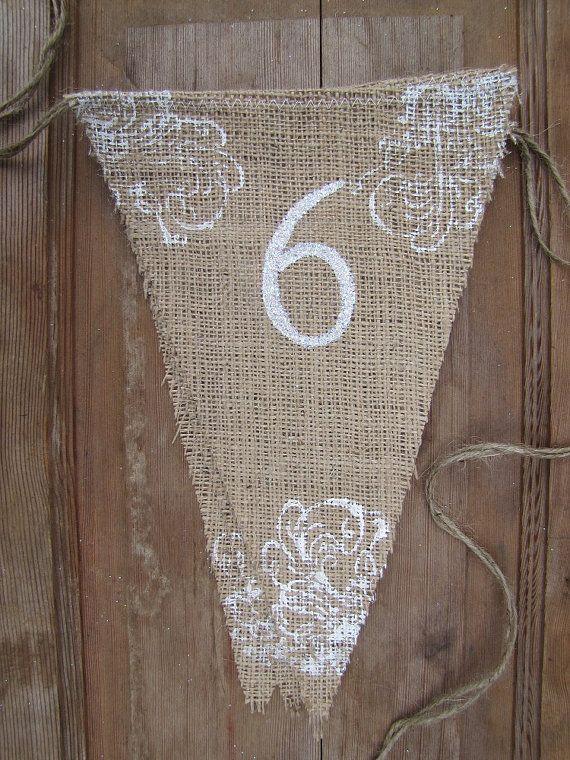 Mariage - Save The Date Wedding Glittered Burlap Banner