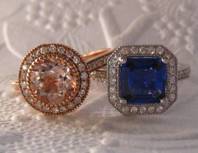 Hochzeit - Custom Design: Legacy-Inspired Diamond Halo Ring