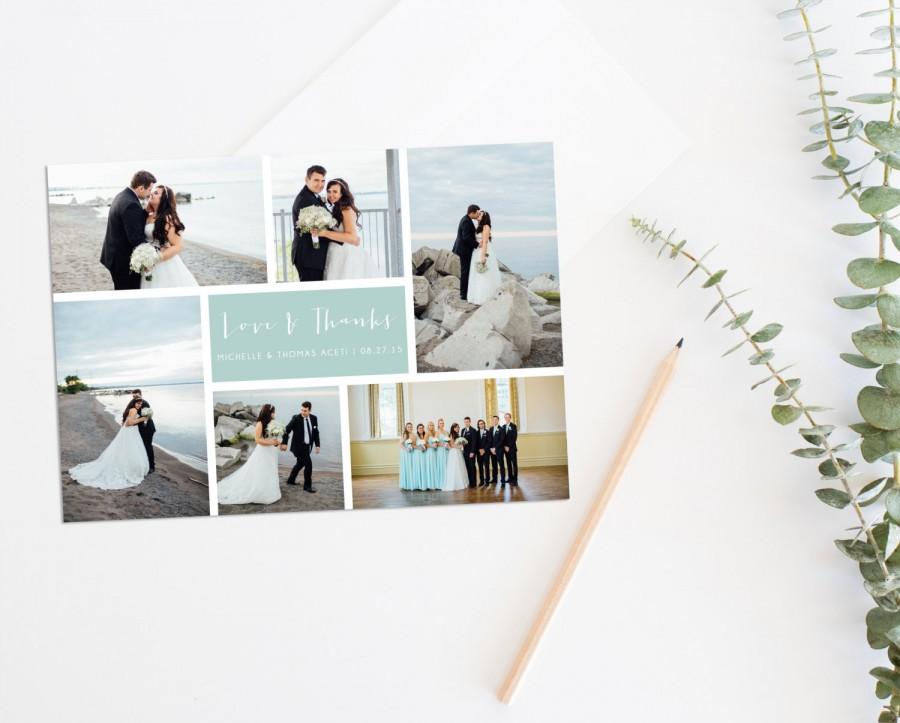 Свадьба - Wedding Thank You Postcard, Wedding Photo Postcard, Wedding Thank You