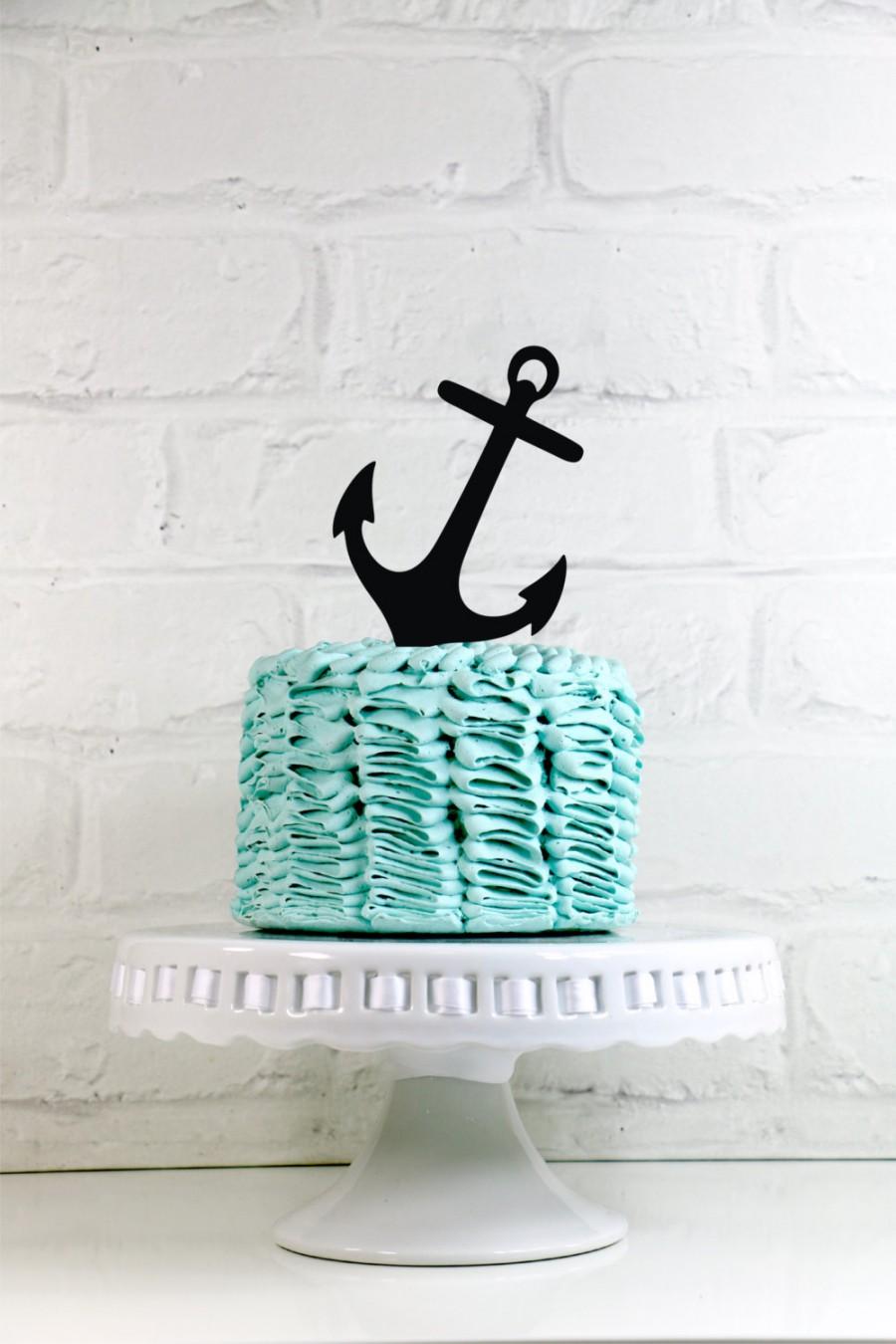 Hochzeit - Anchor Cake Topper