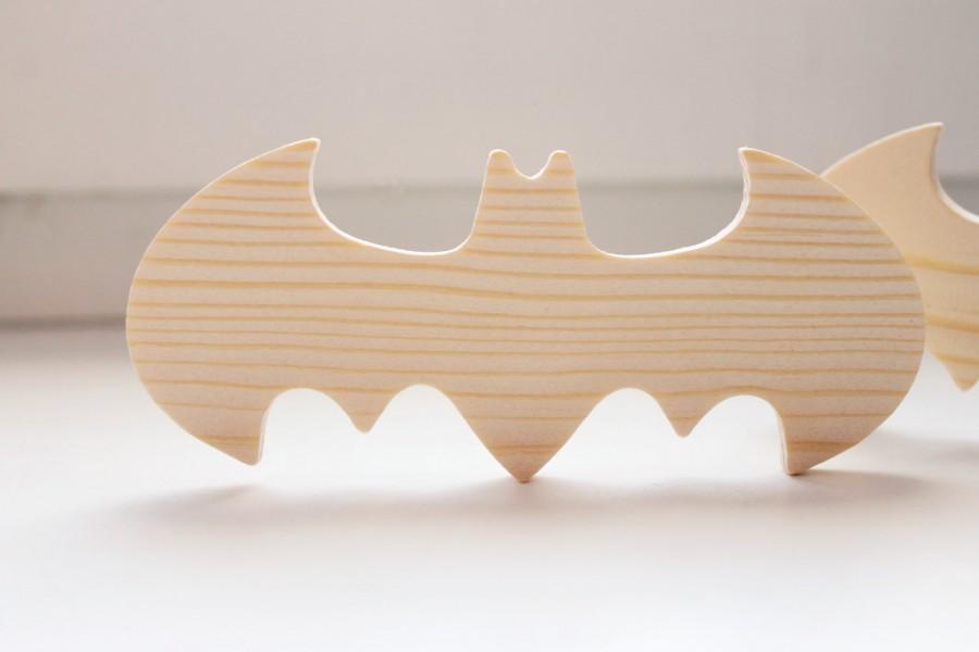 Wedding - Unfinished wooden bow tie - Bat Bow Tie - Batman style - men accessories
