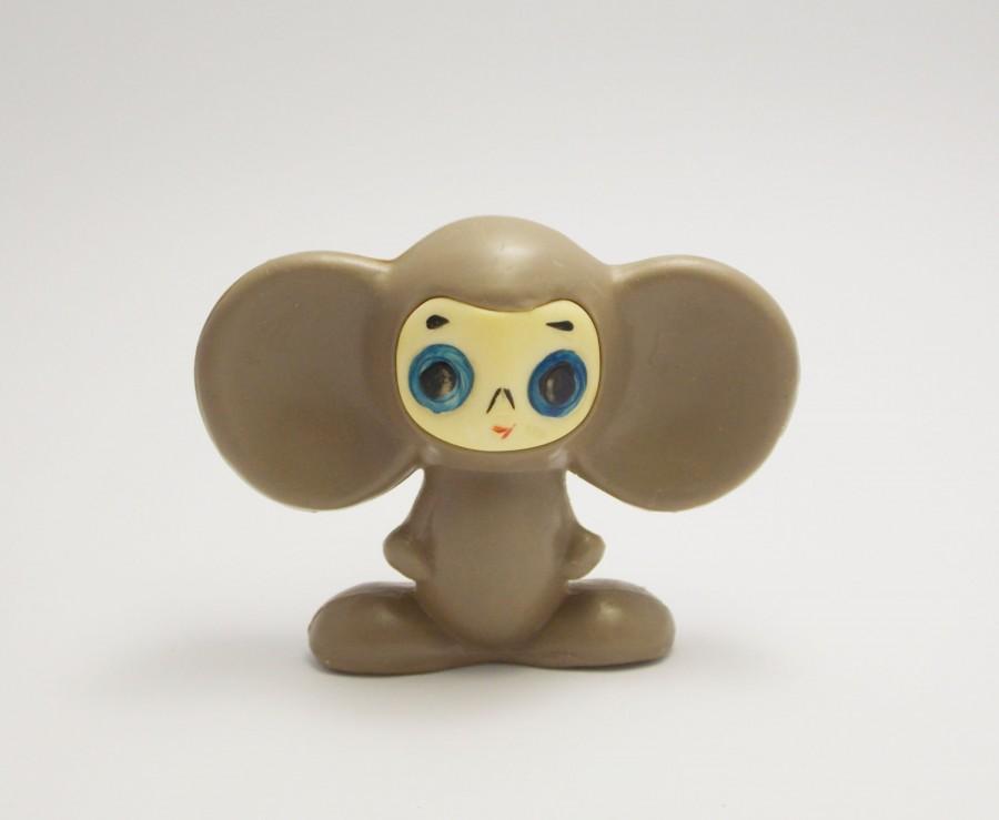 Hochzeit - Vintage toy Cheburashka  made in the USSR Soviet cartoon character is a favorite character of the USSR children