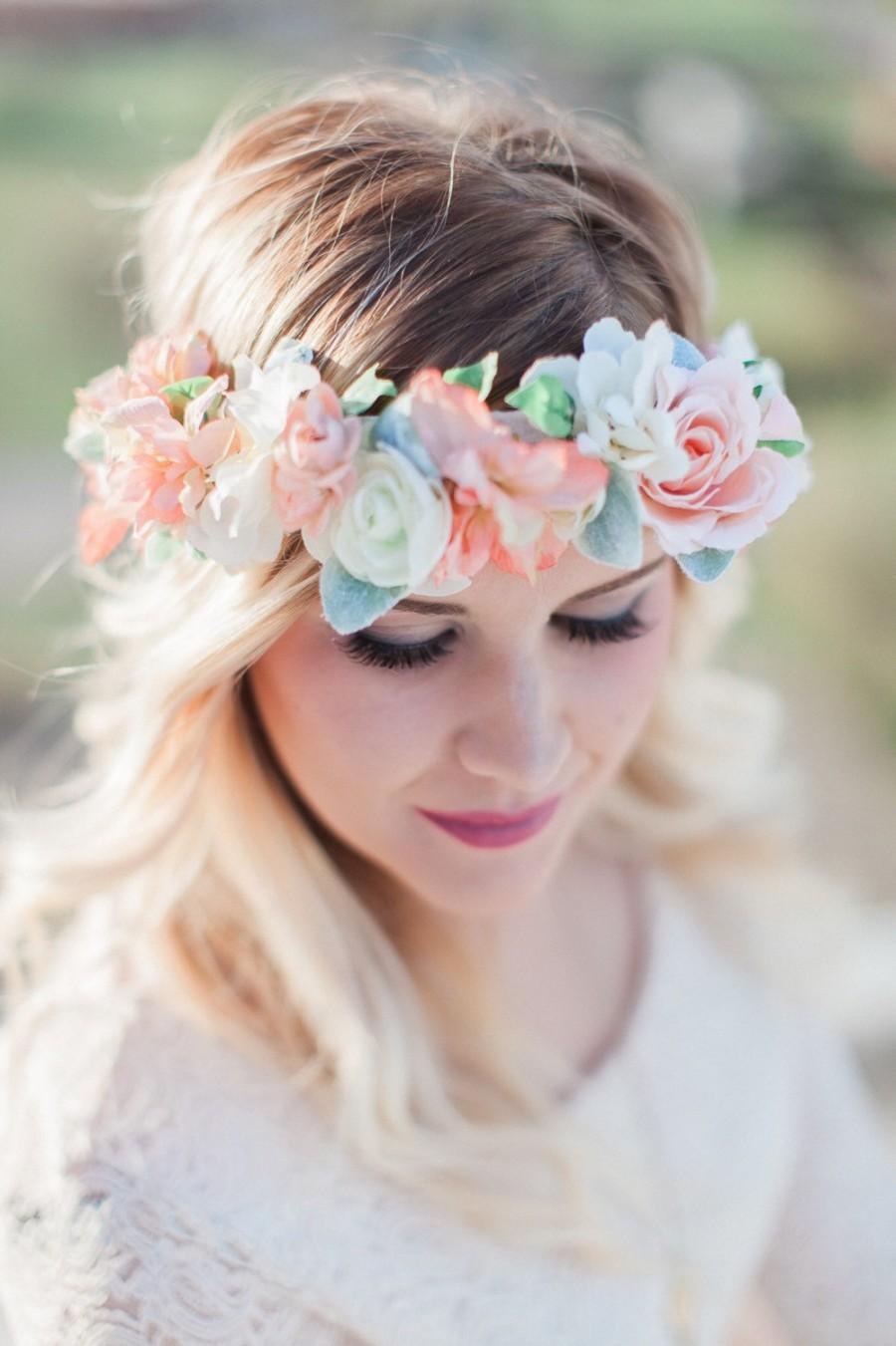 Wedding - H A L O floral crown