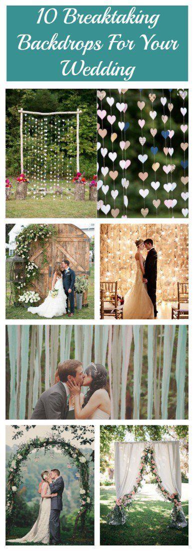 Свадьба - 10 Breathtaking Backdrops For Your Wedding