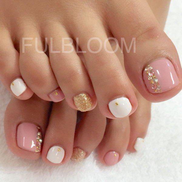 Wedding - 60 Cute & Pretty Toe Nail Art Designs