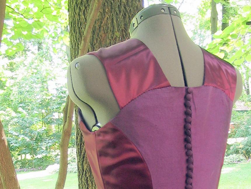 Свадьба - Upcycled Alfred Angelo Prom Dress - Burgundy and Purple Formal, Modern Size 4, Extra Small