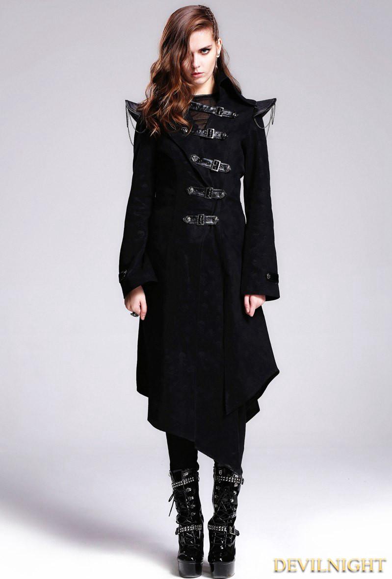 Mariage - Black Gothic Punk Skull Jacket for Women