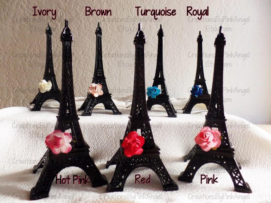 Hochzeit - 6" Metal Eiffel Tower, Eiffel Tower Cake Topper, Paris Cake Topper, Metal Eiffel Tower Replica, Paris Baby Shower, Paris Wedding Favors