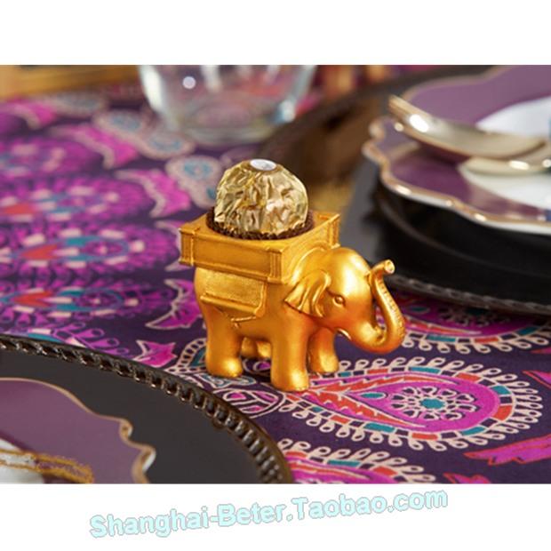 زفاف - Lucky Elephant Golden Candy Holder  BETER-SZ054   