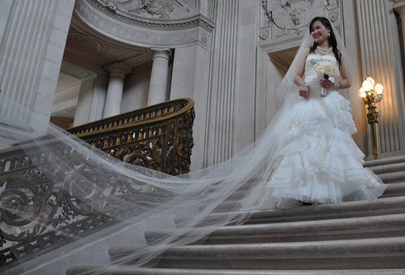 Свадьба - Drop veil 2 tier 120 inch cathedral wedding veil, bridal veil, with 40 inch blusher, wedding veil, simple, classic, soft, bridal veil, sheer