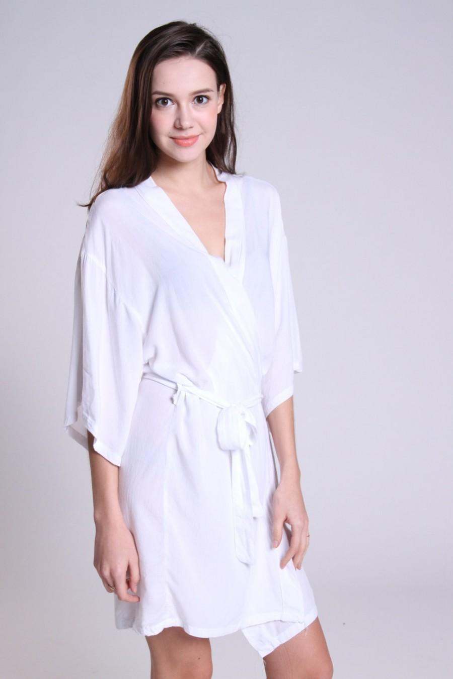 girls white dressing gown