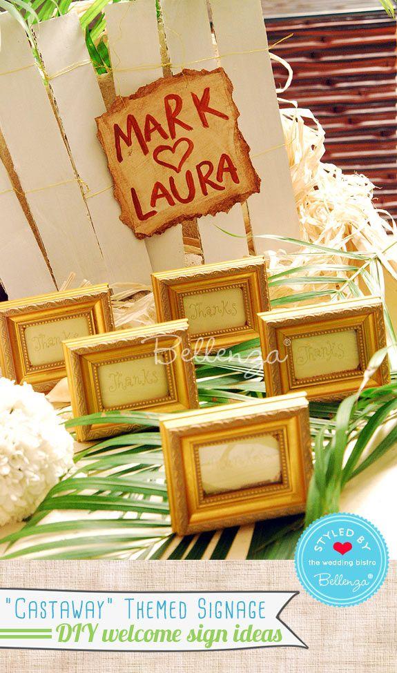 Свадьба - DIY Ideas: Themed Welcome Signs For Casual Weddings
