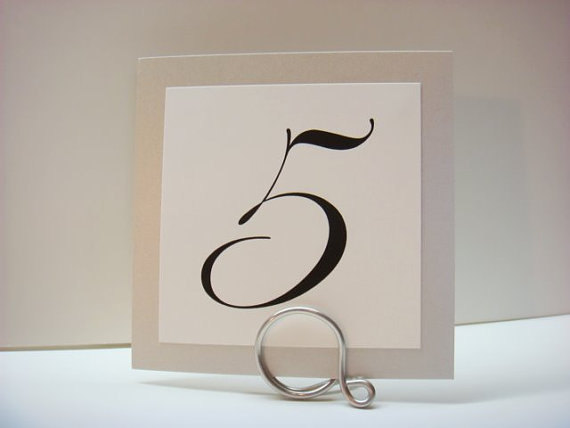 Wedding - Table Name Card Holders, Wedding Decorations, Place Settings, 6pcs