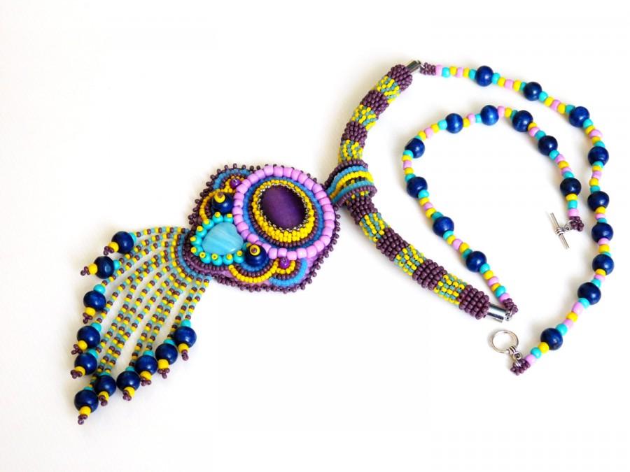 زفاف - Native american beadwork, native american necklace, native american jewelry, native american art