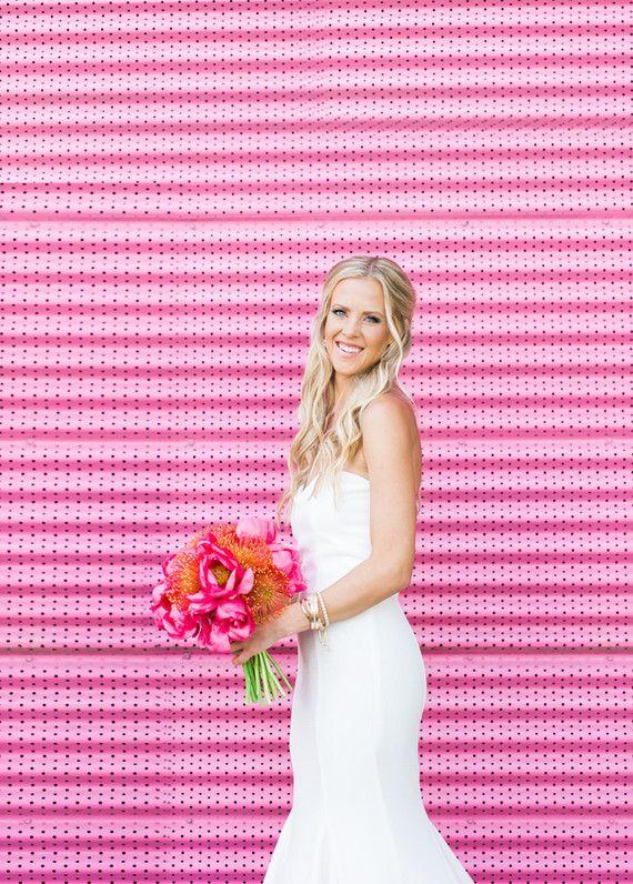 زفاف - Pink Peony Bouquet 