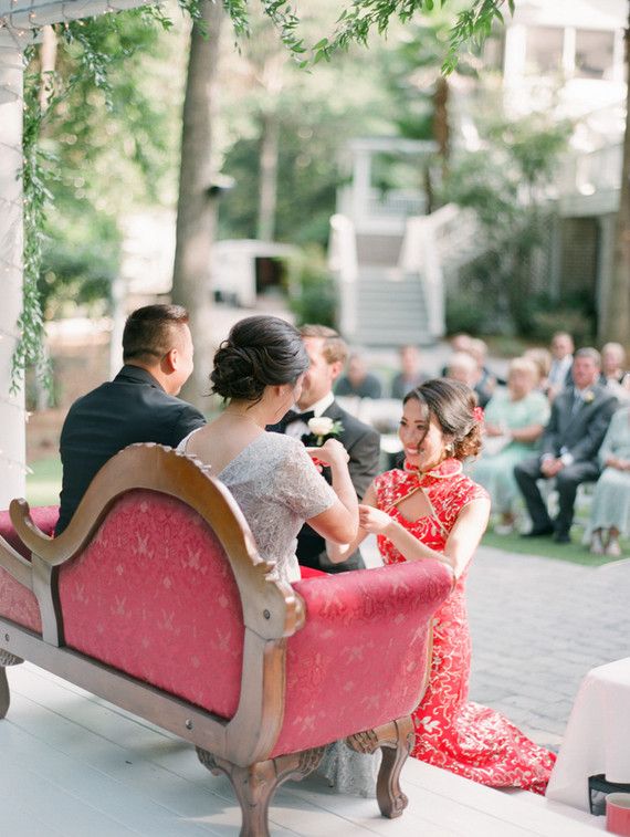 Hochzeit - Georgia Wedding With A Traditional Chinese Tea Ceremony 