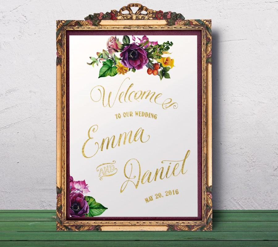 Mariage - Welcome sign