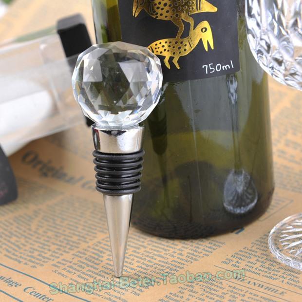 زفاف - Crystal Ball Design Wine Stoppers BETER-WJ056