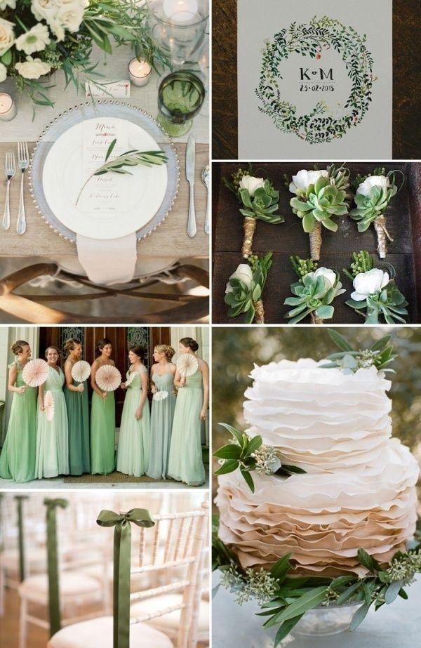Hochzeit - How To Pick Wedding Colors & 4 Color Palettes For The Spring