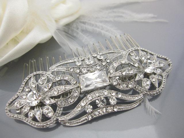 Mariage - Wedding hair comb bridal hair comb wedding headpiece wedding haircomb wedding hair accessory wedding jewelry bridal accessory wedding comb