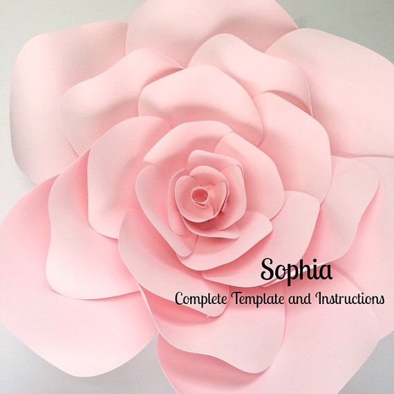 Hochzeit - Paper Flower Template, Paper Flower Wall, DIY Paper Flower Pattern, Flower Template, Paper Flower Backdrop, Flower Backdrop DIY, Flower Wall