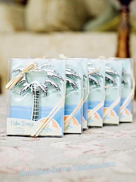 Свадьба - beach time Palm Tree Wine Opener Wedding Souvenirs WJ097