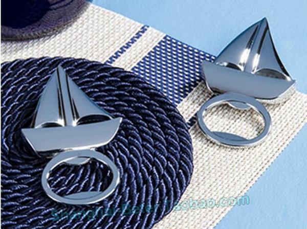 Hochzeit - Navy WJ098 Sailboat Bottle Opener nautical Weddings Souvenir