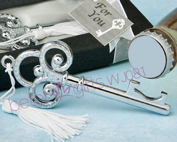 Hochzeit - Groomsman Wedding Bomboniere WJ081 Key Bottle Opener Bridal keepsakes