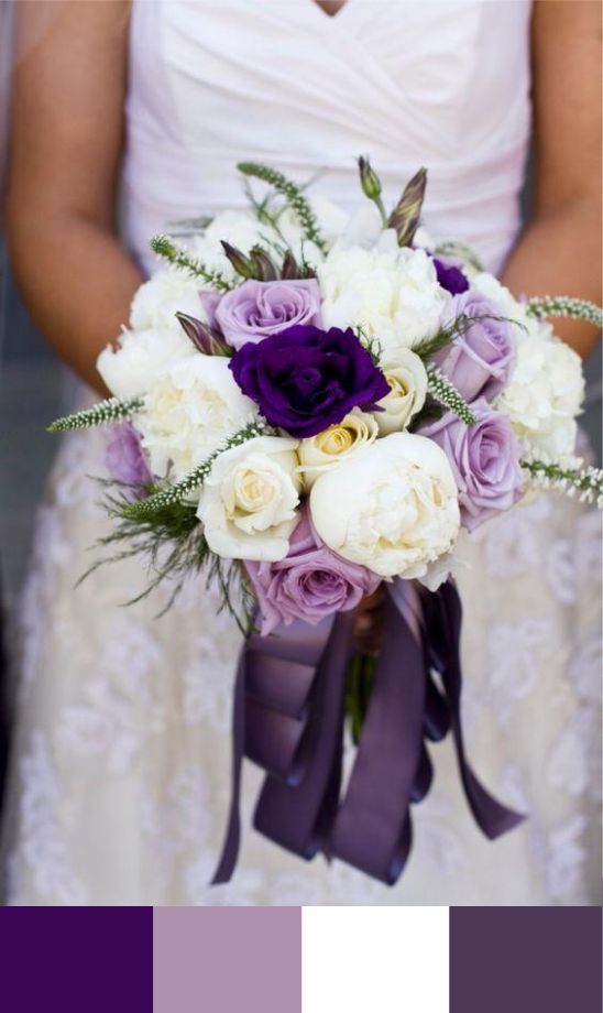 Hochzeit - {Bouquet Roundup} 10 Colorful Purple Bouquets