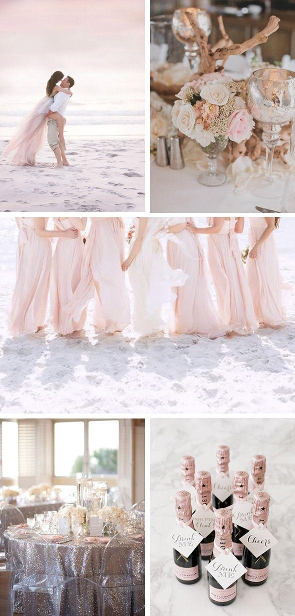 Mariage - Blush Beach Wedding Ideas