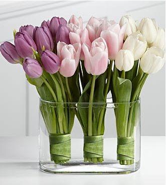 Hochzeit - Beautiful Bridal: Tulip Wedding Centerpieces