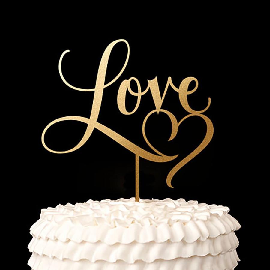 Mariage - Wedding Cake Topper - Love -