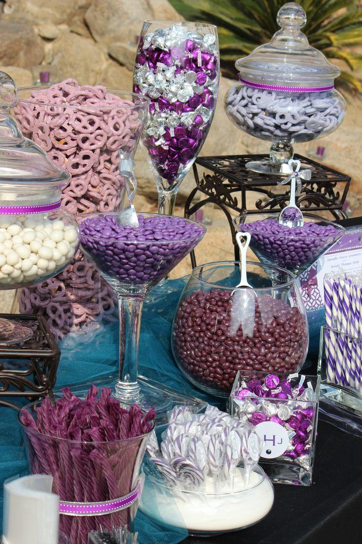 Mariage - PURPLE / LAVENDER/ VIOLET CANDY BARS & BUFFETS
