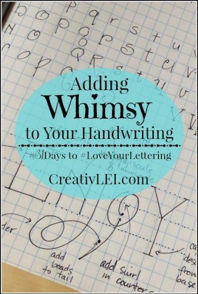 زفاف - Adding Whimsy To Your Handwriting {#LoveYourLettering} - Looking At Life CreativLEI