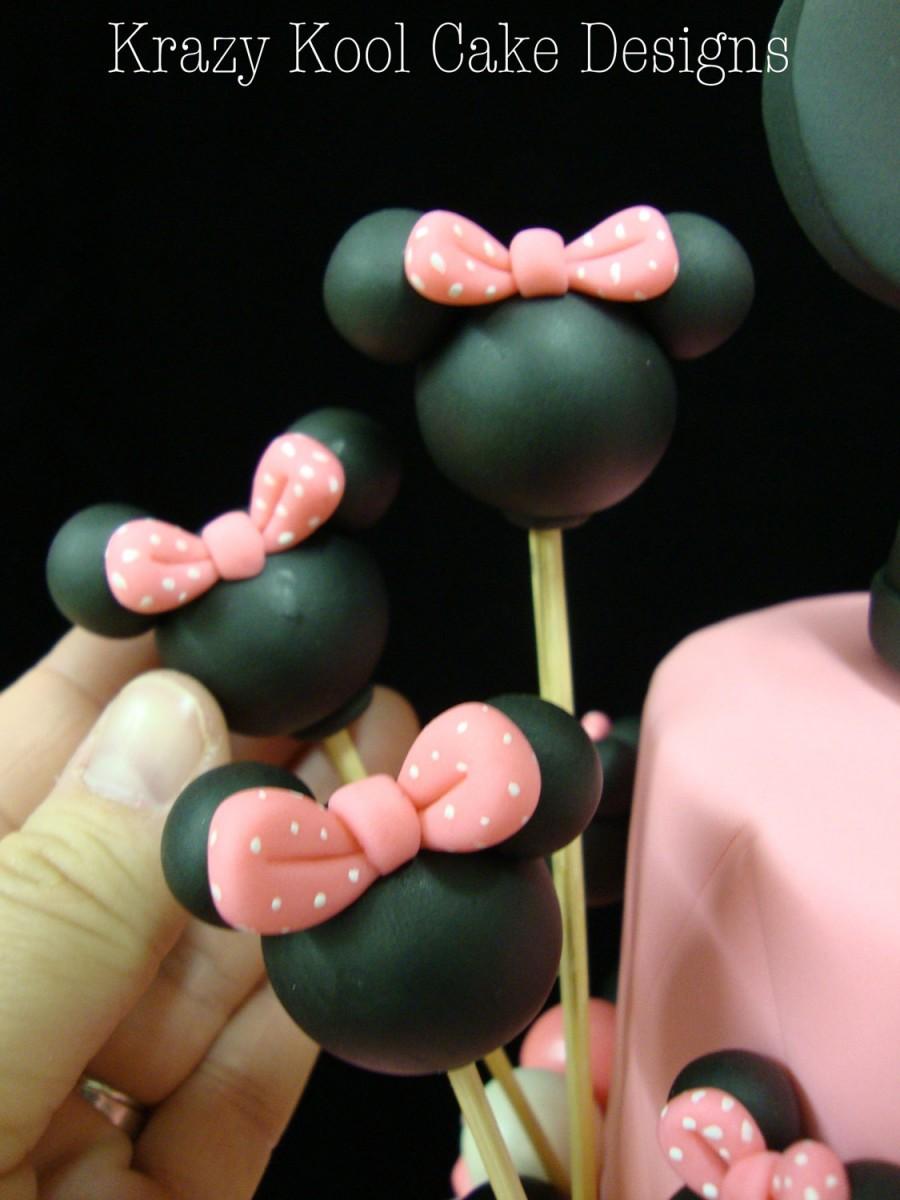 زفاف - Minnie Mouse Balloon Cake Toppers