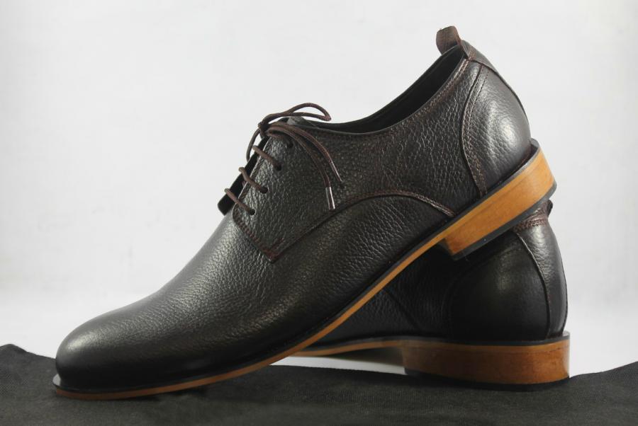 Wedding - DARK CHOCOLATE BROWN LEATHER FORMAL SHOES - SevenHills