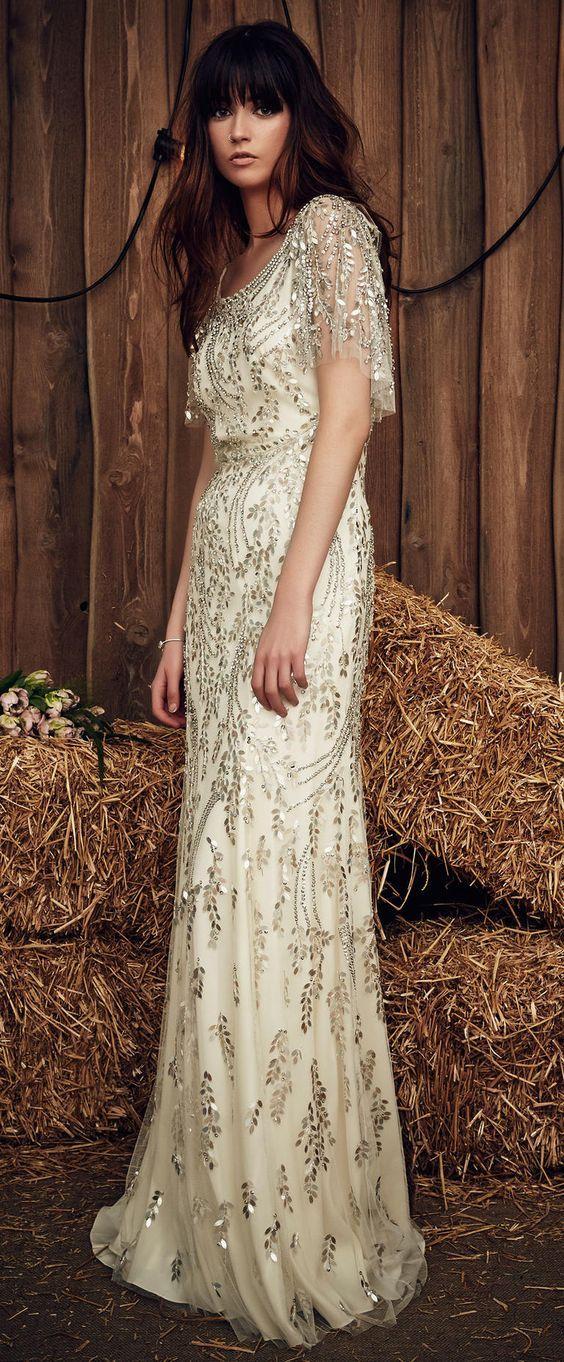 Mariage - Jenny Packham Spring 2017 Gliiter Wedding Dress