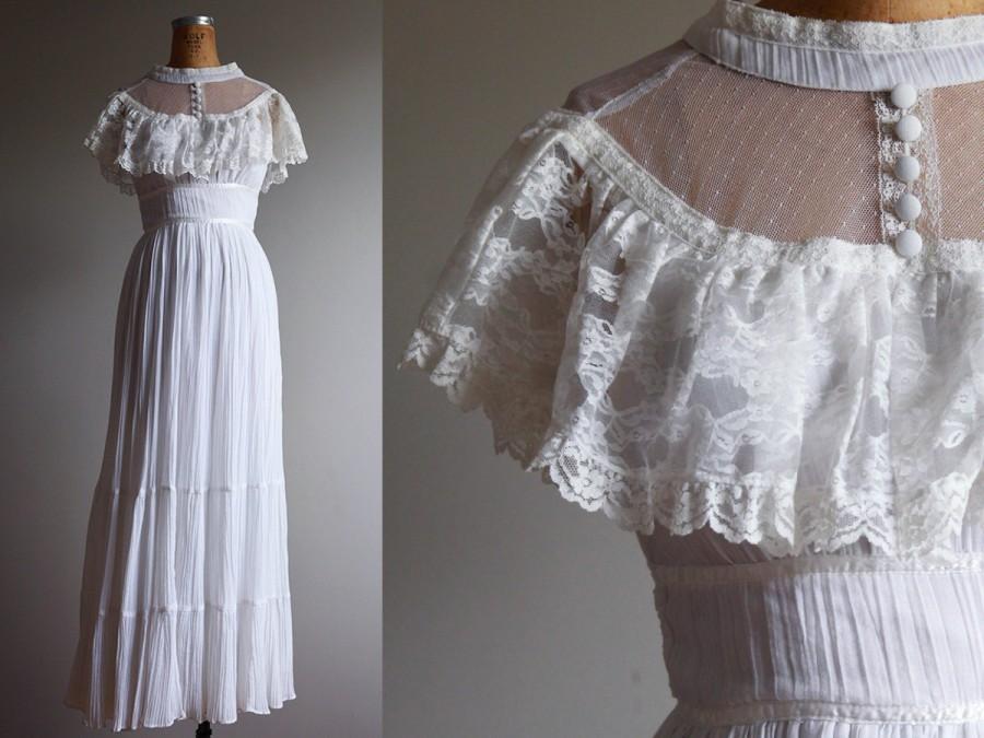 Mariage - 1970s Gunne Sax Wedding Dress
