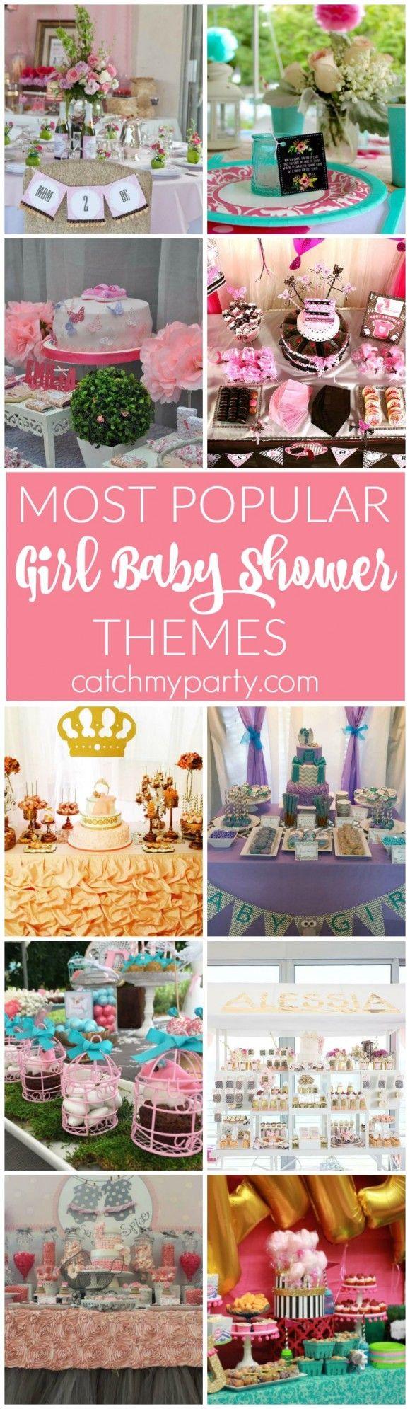 Hochzeit - Most Popular Girl Baby Shower Themes