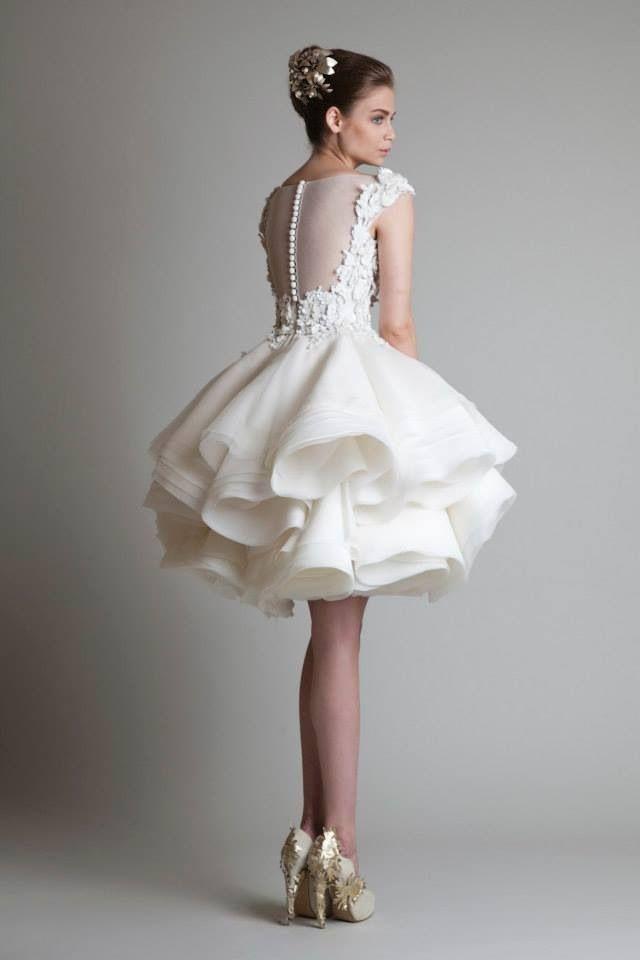 Свадьба - Turquoise Cocktail Dress  2015 Hot Krikor Jabotian Vintage Cocktail Dresses Crew Neck Sleeveless Appliques See Through Back Tiered Organza Short Homecoming Gowns Vintage Cocktail Dress From One Stopos, $122.36