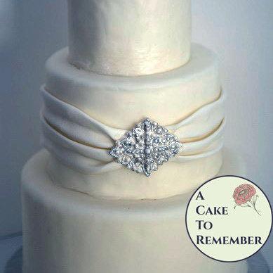 8 Edible Sugar Cake Jewels Diamond Decoration Round Oval Rectangle Brooch ASRTD 