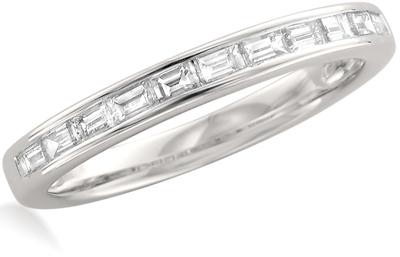 Mariage - 1/2 CT. T.W. Baguette Diamond Wedding Band in 14K White Gold