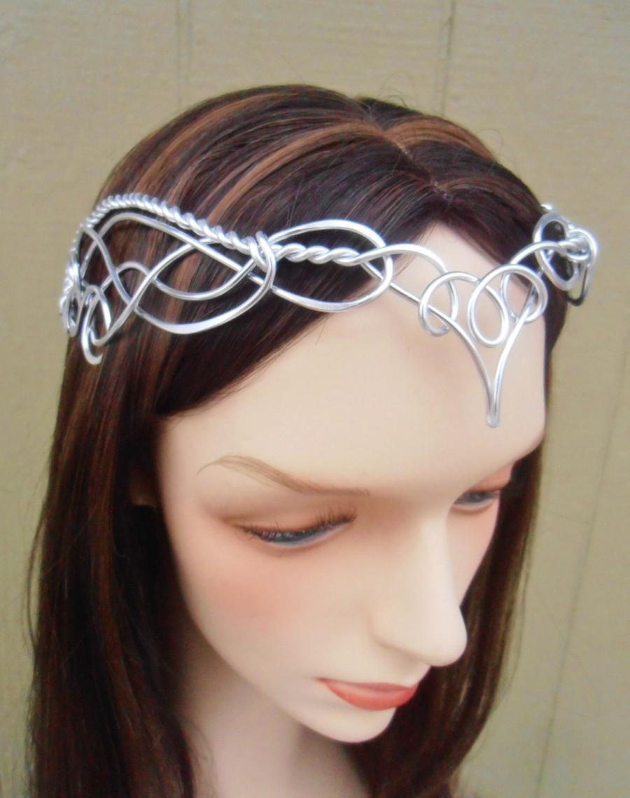 زفاف - Elven Circlet VANIMA Celtic Hand Wire Wrapped - Choose Your Own COLOR - Crown Tiara Bridal Wedding Headpiece