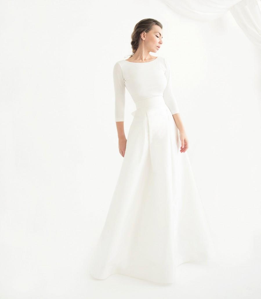 Hochzeit - Floor Length Silk Taffeta Skirt - Wedding Separates - Kathryn Skirt