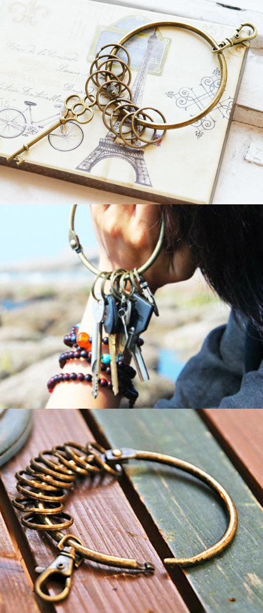 Свадьба - Vintage Style // Keychain metal // 2016 Best Trends // Best gift for Women and Men // Rustic Fresh //